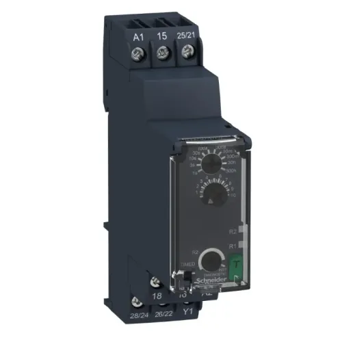 تایمر تأخیر در وصل و قطع اشنایدر Harmony مدل RE22R2ACMR با دو خروجی تبدیلی
